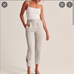 Abercrombie & Fitch Satin Joggers - Size S - WORN ONCE - small pull on the front